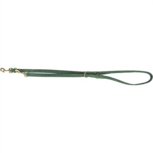 Trixie Hondenriem Pure Verstelbaar Leer Saliegroen S-M 200x1.5 cm