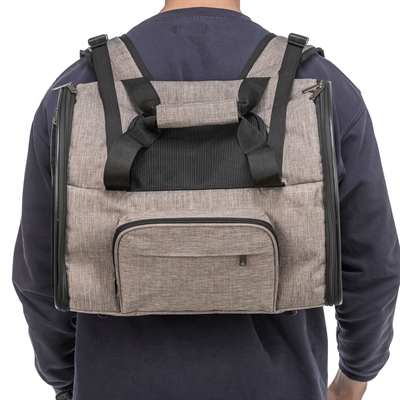 Trixie Hondentas Rugtas Shiva Bruin / Beige 41x21x30 cm