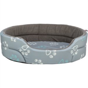 Trixie Hondenmand Jimmy Cotton Look Ovaal Lichtgrijs / Donkergrijs 45x35 cm