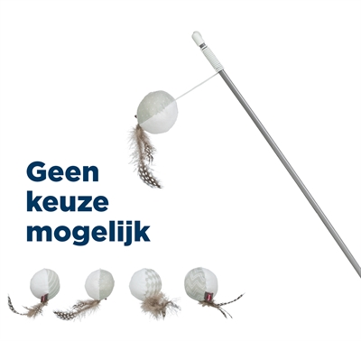 Trixie Kattenhengel Bal Met Veren Met Catnip 46 cm