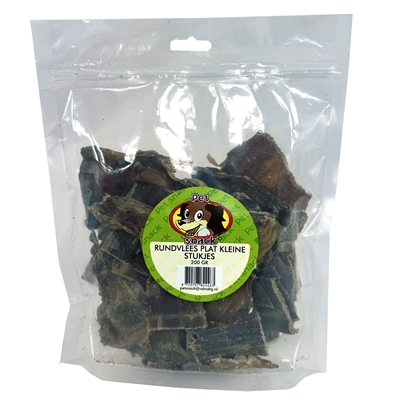 Petsnack Rundvlees Plat Kleine Stukjes 200 gr