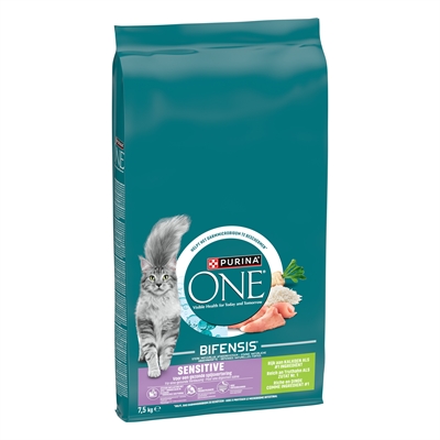Purina One Sensitive Kalkoen / Rijst 7.5 kg