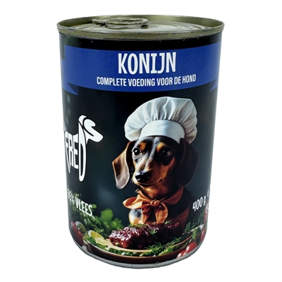 Freds Blik Vers Konijn 12x400 gr