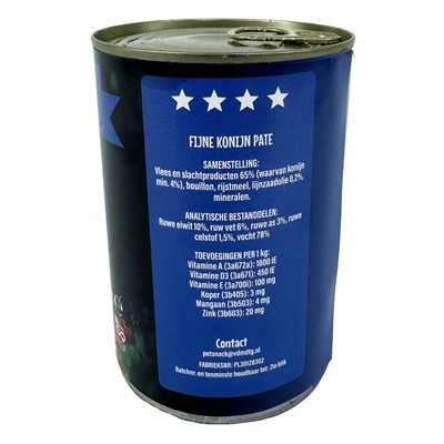 Freds Blik Vers Konijn 12x400 gr