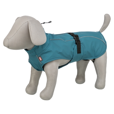 Trixie Regenjas Hond Vimy Petrol Rug 25 cm Buik 20-39 cm