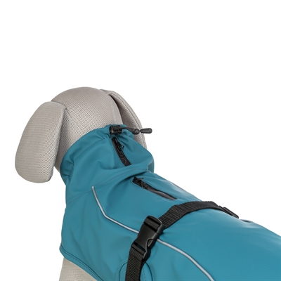 Trixie Regenjas Hond Vimy Petrol Rug 25 cm Buik 20-39 cm