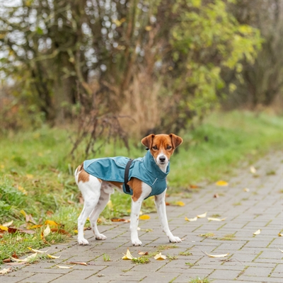 Trixie Regenjas Hond Vimy Petrol Rug 25 cm Buik 20-39 cm