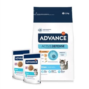 Advance Cat Kitten Chicken / Rice + 2 Pouches Chicken 1.5 kg + 2x85 gr