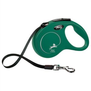 Flexi Rollijn Classic Tape Olijfgroen S 5mtr <15 kg