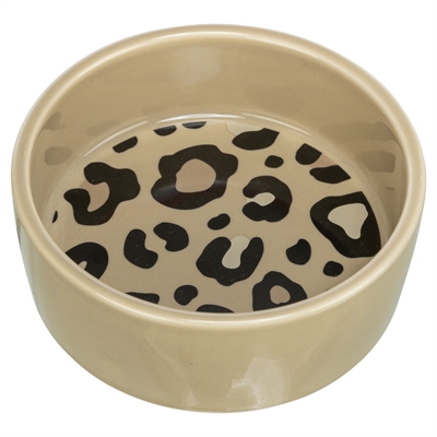 Trixie Voerbak / Drinkbak Leo Kat Keramiek Panterprint Assorti 12 cm 300 ml