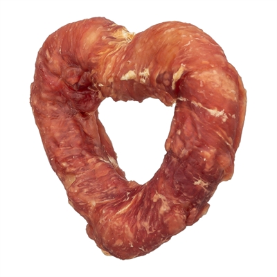 Trixie Denta Fun Heart Met Eendenborst 8 cm 40 gr 50 st