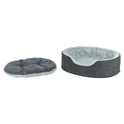 Trixie Vital Hondenmand Lino Soft Ovaal Grijs / Lichtgrijs 60x45 cm