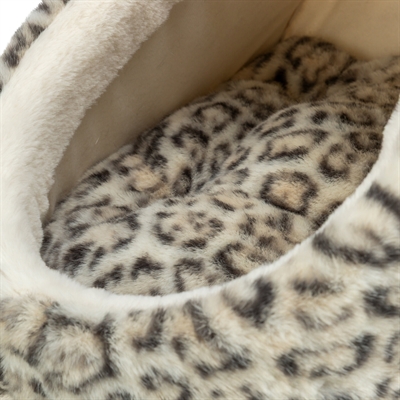 Trixie Kattenmand Iglo Leo Soft Pluche Creme / Panterprint 35x41x26 cm