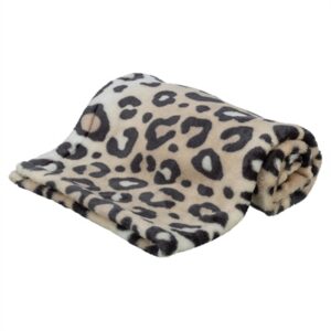 Trixie Hondendeken Leo Soft Pluche Creme / Panterprint 70x50 cm