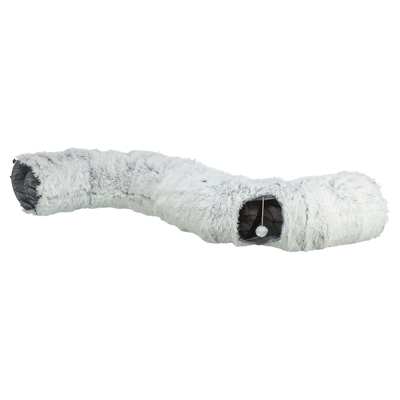 Trixie Harvey Pluche Speeltunnel / Donut Wit / Grijs 160x25 cm