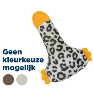 Trixie Eend Pluche Panterprint Met Kattenkruid / Catnip Assorti 12 cm