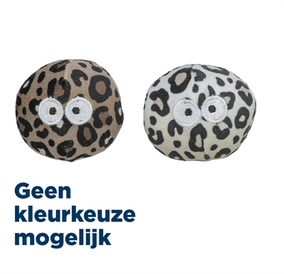 Trixie Bal Met Ogen Panterprint Met Kattenkruid / Catnip Assorti 5.5 cm 2 st