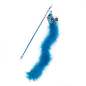 Happy Pet Tabby Patch Kattenhengel Vogel Blauw 40x7.5 cm