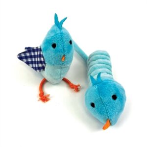 Happy Pet Tabby Patch Vogel Blauw 11 cm En 9 cm