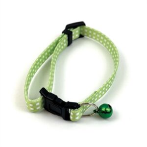 Happy Pet Tabby Patch Halsband Kat Ruit Groen 18-30x1 cm