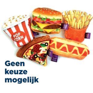 Happy Pet Tabby Patch Fast Food Met Catnip Assorti 11.5x5.5x3.5 cm