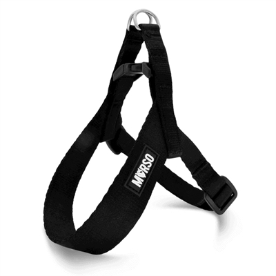 Morso Mini Hondentuig Verstelbaar Gerecycled Zwart 32-41x2.5 cm