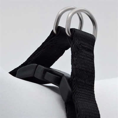 Morso Mini Hondentuig Verstelbaar Gerecycle Zwart 29-38x2.5 cm