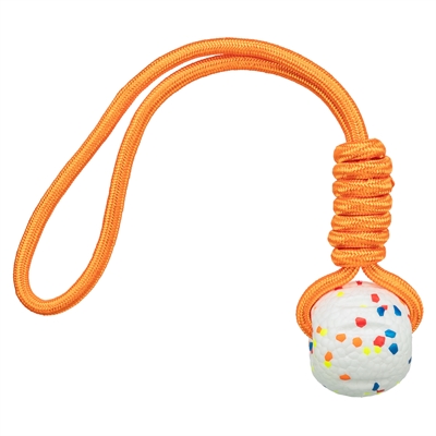 Trixie Bal Aan Touw Light & Strong Wit / Meerkleurig 7.5x7.5x40 cm 3 st