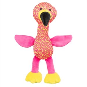 Trixie Flamingo Stof Roze / Geel 32x12x11 cm