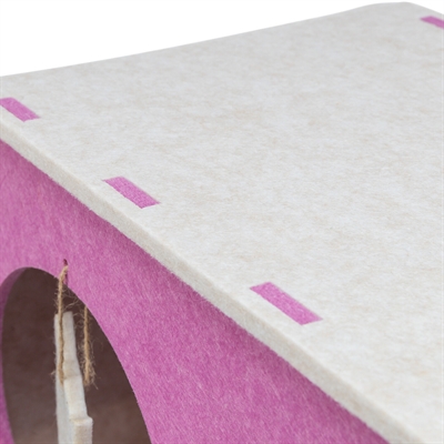 Trixie Speelbox Merle Vierkant Vilt Zand / Roze 58x27x29 cm