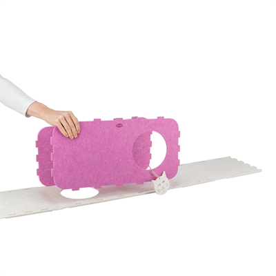 Trixie Speelbox Merle Vierkant Vilt Zand / Roze 58x27x29 cm