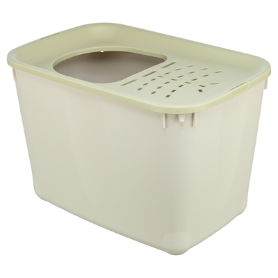 Trixie Kattenbak Hop-In Grijs / Groen 38x58x39 cm