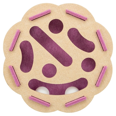 Trixie Hole'n'roll Bloem Vilt Roze / Beige 30x30x7.5 cm