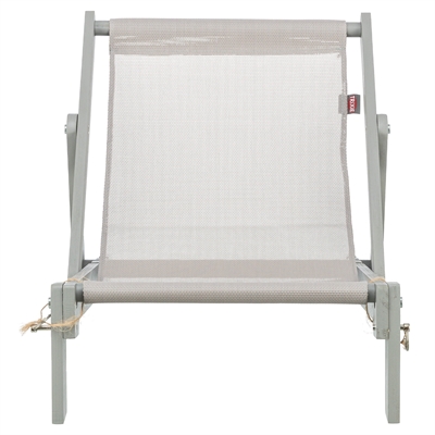 Trixie Strandstoel Hout Grijs 51x33x37 cm