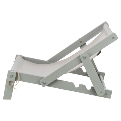 Trixie Strandstoel Hout Grijs 51x33x37 cm