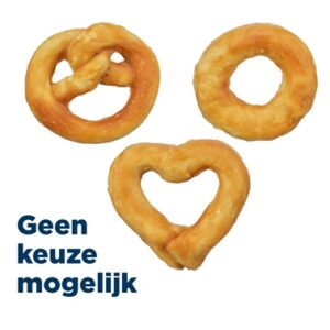 Trixie Mini Mix Pretzel / Hart / Ring Met Collageen 6 cm 20 gr 90 st