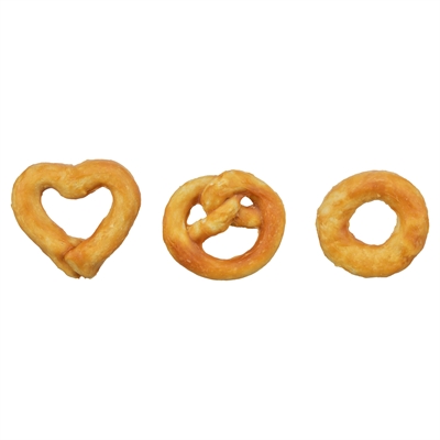 Trixie Mini Mix Pretzel / Hart / Ring Met Collageen 6 cm 20 gr 90 st