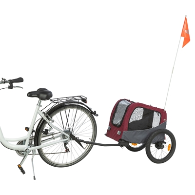 Trixie Hondenfietskar Grijs / Rood 61/125x56x64 cm