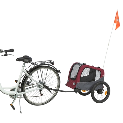 Trixie Hondenfietskar Grijs / Rood 61/125x56x64 cm