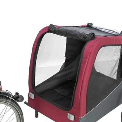 Trixie Hondenfietskar Grijs / Rood 61/125x56x64 cm