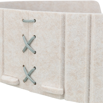 Trixie Kattenmand Emelie Vilt Ovaal Zand / Grijs 50x42x9 cm