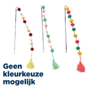Croci Kattenhengel Pompom Assorti 30x5 cm