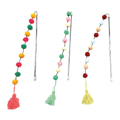 Croci Kattenhengel Pompom Assorti 30x5 cm