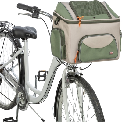 Trixie Fietsmand Voor Stuur Polyester Olijfgroen / Beige 48x34x40 cm