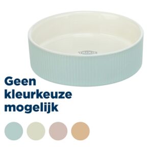 Trixie Voerbak / Drinkbak Keramiek Assorti 12x12x3.5 cm