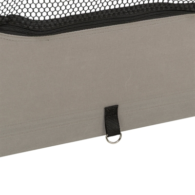Trixie Campinghek Opvouwbaar Ren 8 Elementen Grijs / Zwart 59x78 cm
