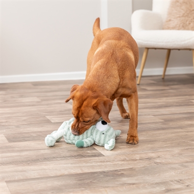 Trixie Hond Met Strepen Pluche Groen 34 cm