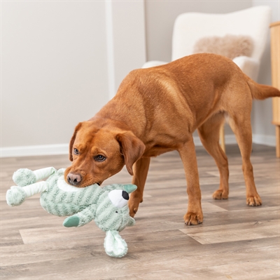 Trixie Hond Met Strepen Pluche Groen 34 cm