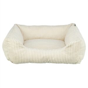 Trixie Vital Hondenmand Jonna Hoekig Ribfluweel Creme 60x50 cm