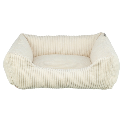 Trixie Vital Hondenmand Jonna Hoekig Ribfluweel Creme 60x50 cm